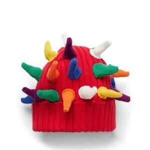 Beanie Spiked Red Dream Station Funny Beanie Knit Hat Colorful One Size
